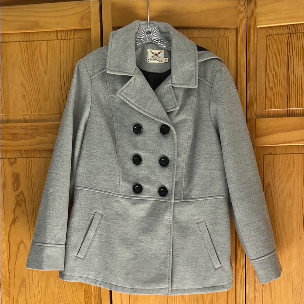 Faded Glory Women's Gray Pea Coat